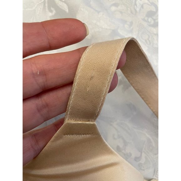 Maidenform Size 38DD‎ Comfort Devotion Full Fit Embellished T Shirt Bra Beige - Picture 10 of 13